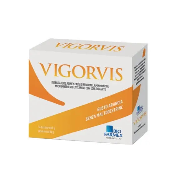 Biofarmex Vigorvis Integratore il Metabolismo Energetico 14 Bustine | Acquista Online su Farmaclick