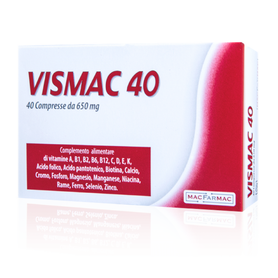 Vismac Integratore Alimentare Multivitaminico 40 Compresse | Acquista Online su Farmaclick