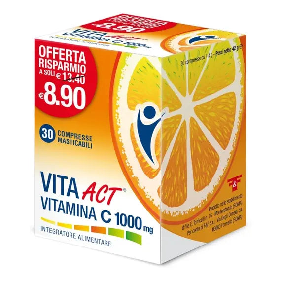 Vita Act Vitamina C 1000mg 30 Compresse Masticabili | Acquista Online su Farmaclick