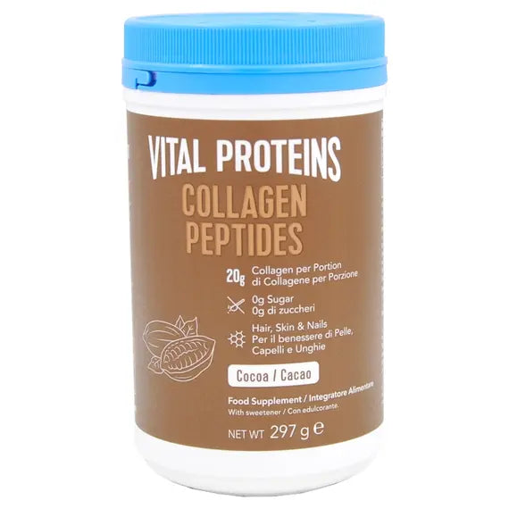 Vital Proteins Collagen Peptides Integratore di Collagene di Origine Bovina 297 G Polvere Gusto Cacao | Acquista Online su Farmaclick