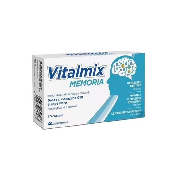 Vitalmix Memoria Integratore Alimentare per il Benessere Mentale 30 Capsule | Acquista Online su Farmaclick