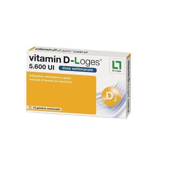 Vitamin D-loges 15 Gelatine Masticabili Gusto Limone | Acquista Online su Farmaclick