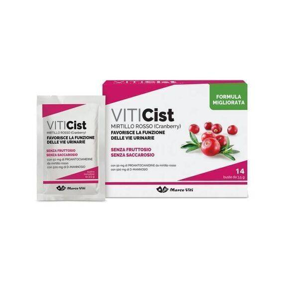 Viticist Marco Viti Integratore Alimentare per le Vie Urinarie 14 Bustine Gusto Mirtillo Rosso | Acquista Online su Farmaclick