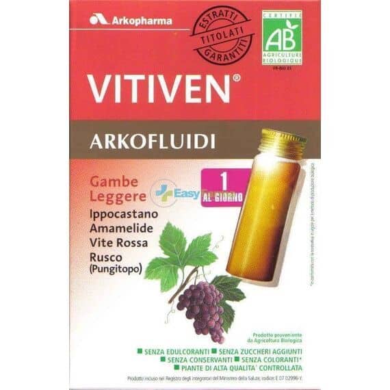 Arkopharma Circolazione Arkofluidi 10 Flaconi da 15 Ml | Acquista Online su Farmaclick