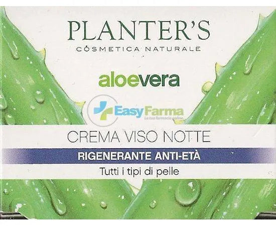 Planters Aloe Vera Crema Viso Notte Rigenerante Antietà