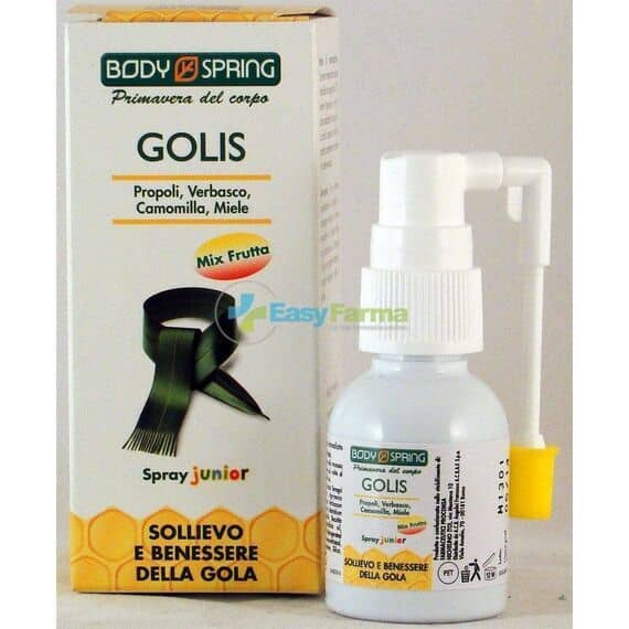 Body Spring Golis Spray Junior per il Benessere della Gola | Acquista Online su Farmaclick