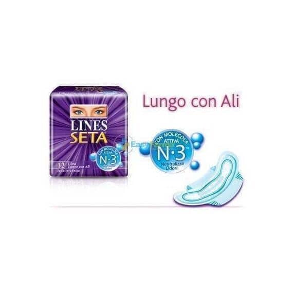 Lines Seta Ultra 12 Assorbenti Lunghi con Ali | Acquista Online su Farmaclick
