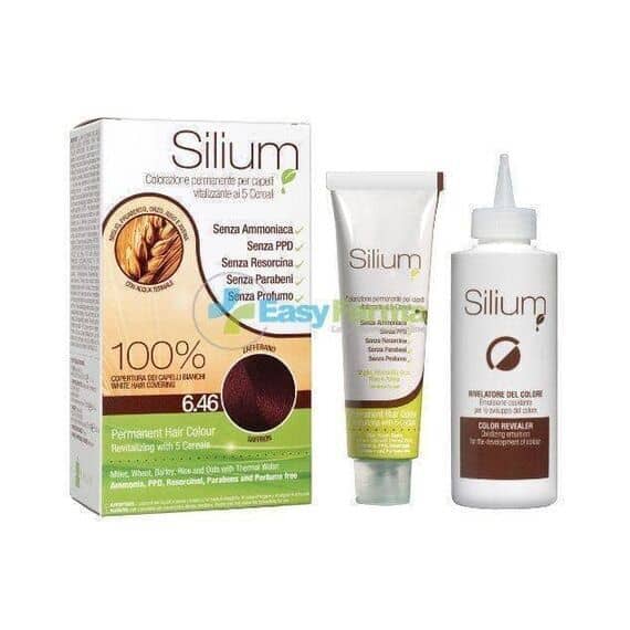 Silium Colorazione Permanente Color Castano Zafferano 6.46 | Acquista Online su Farmaclick