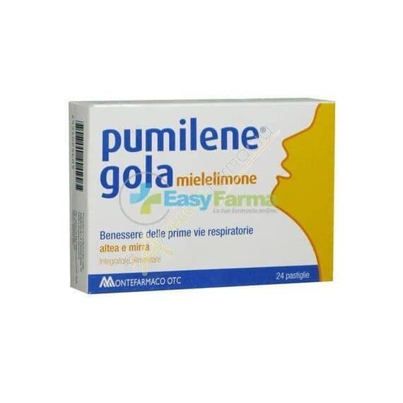 Pumilene Gola Miele Limone 24 Pastiglie | Acquista Online su Farmaclick