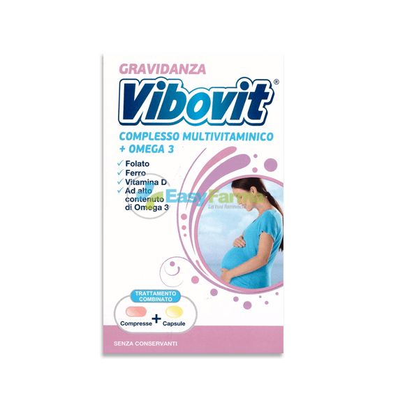 Vibovit Gravidanza Complesso Multivitaminico + Omega 3 | Acquista Online su Farmaclick