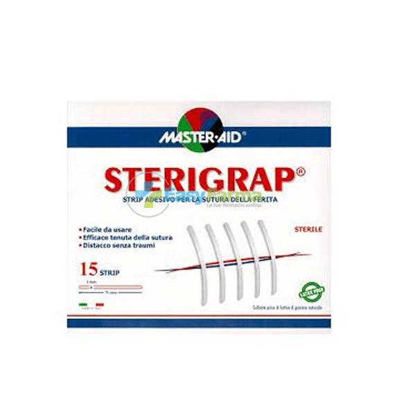Master Aid Sterigrap Strip Adesivo per la Sutura della Ferita 15 Strip | Acquista Online su Farmaclick