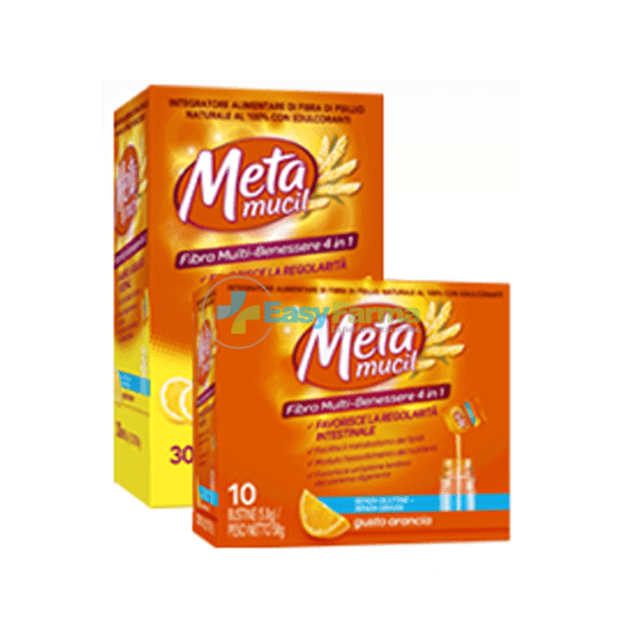 Metamucil Fibra Multi Benessere 4in1 Gusto Arancia 30 Bustine | Acquista Online su Farmaclick