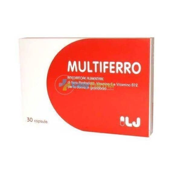 Lj Pharma Multiferro Integratore Alimentare 30 Capsule | Acquista Online su Farmaclick
