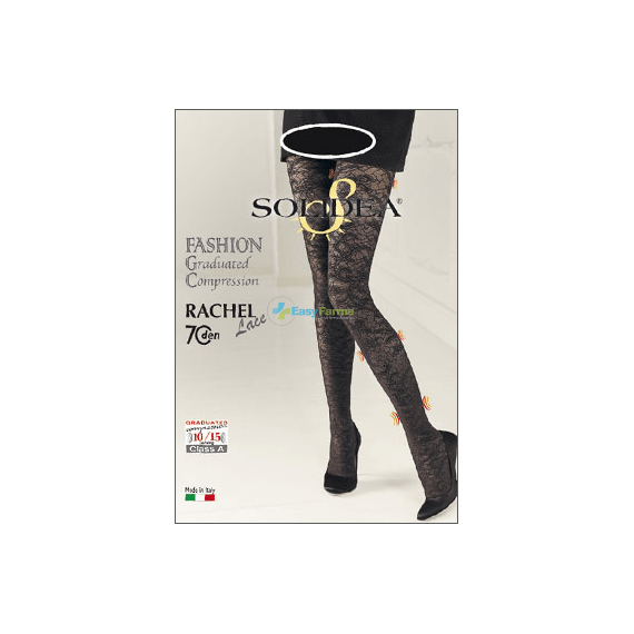 Solidea Collant a Compressione Graduata Rachel 70 Lace Taglia 03 Ml Nero | Acquista Online su Farmaclick