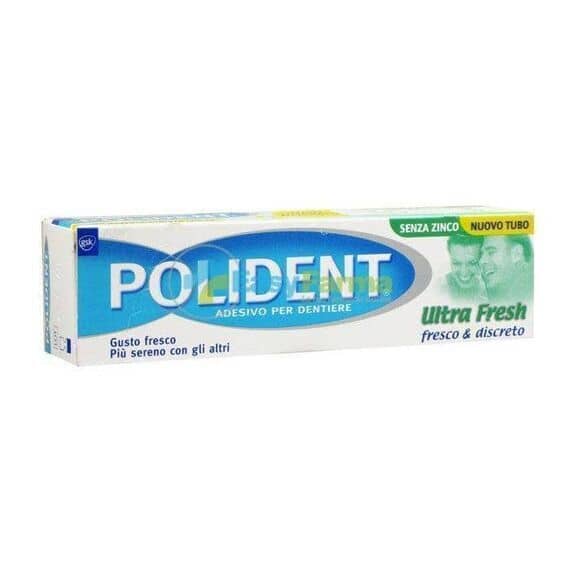 Polident Adesivo per Dentiere Ultra Fresh 40g | Acquista Online su Farmaclick