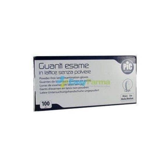 Pic Guanti Esame in Lattice Senza Polvere 100 Pcs Size M | Acquista Online su Farmaclick
