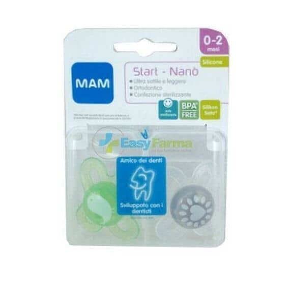 Mam Ciuccio Nano Silikon 2 Mesi 2 Pezzi | Acquista Online su Farmaclick