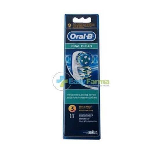 Oral-b Testine di Ricambio Dual Clean Eb417 3 Testine | Acquista Online su Farmaclick