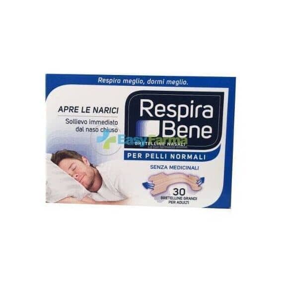 Respira Bene Cerottini Nasali Adulti Grande 10 Pezzi | Acquista Online su Farmaclick