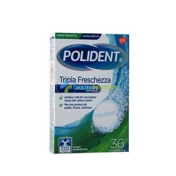 Polident Tripla Freschezza 36 Capsule | Acquista Online su Farmaclick