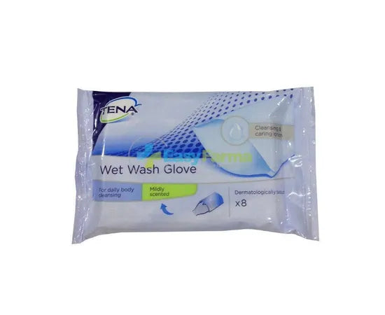 Tena Wet Wash Glove 8 Befeuchtete Waschhandschuhe