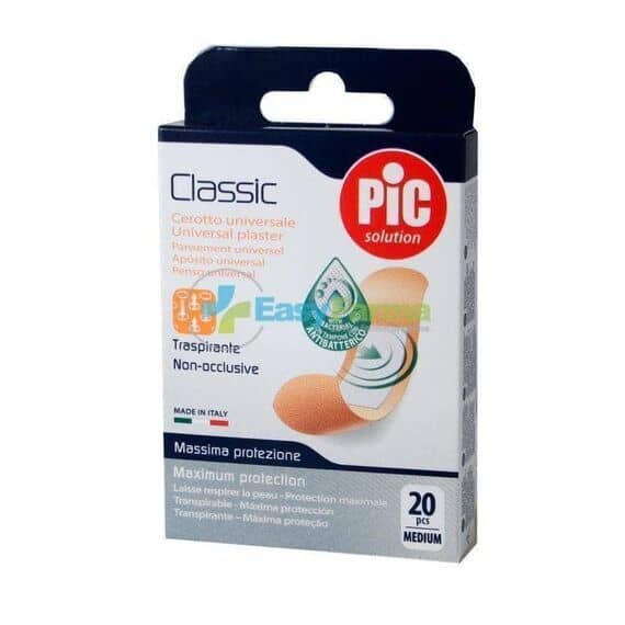Cerotto Pic Classic 19x72 Mm Antibatterico 20 Pezzi | Acquista Online su Farmaclick