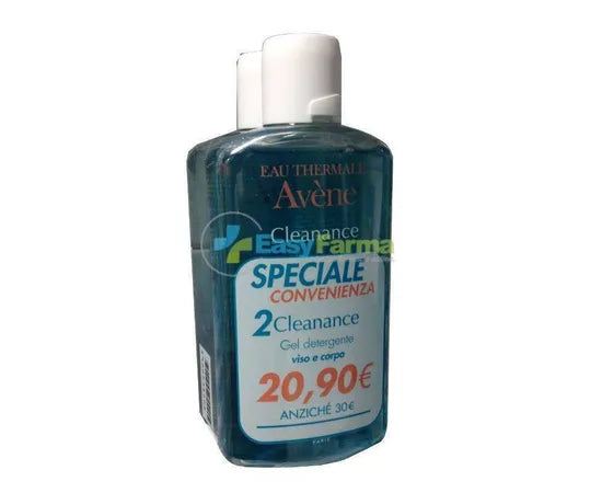 Avene Cleanance Gel Detergente Senza Sapone 200+200Ml