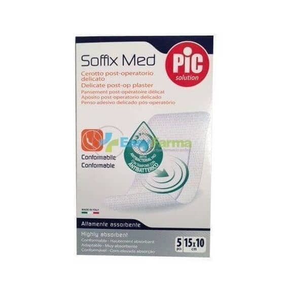 Pic Soffix Med Cerotto Post Operatorio Delicato 5 Pezzi 15x10 Cm | Acquista Online su Farmaclick