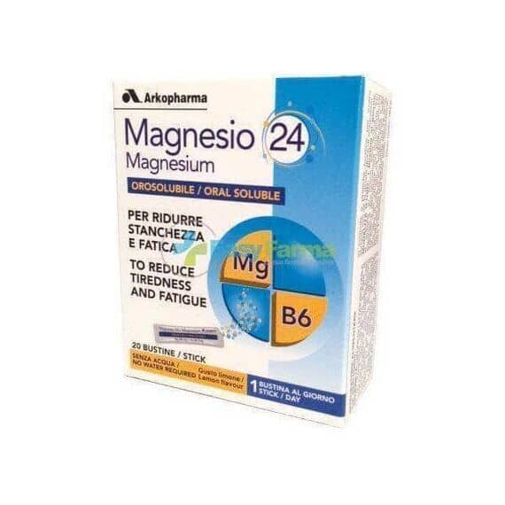 Arkopharma Magnesio 24 Orosolubile 20 Bustine Gusto Limone | Acquista Online su Farmaclick