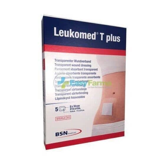Leukomed T Plus Medicazione Trasparente Assorbente 5 Pezzi 8 per 10 Cm | Acquista Online su Farmaclick