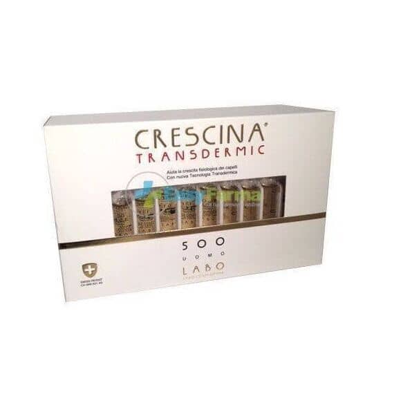 Crescina Transdermic Ri-crescita 500 Uomo 40 Fiale da 3,5 Ml | Acquista Online su Farmaclick