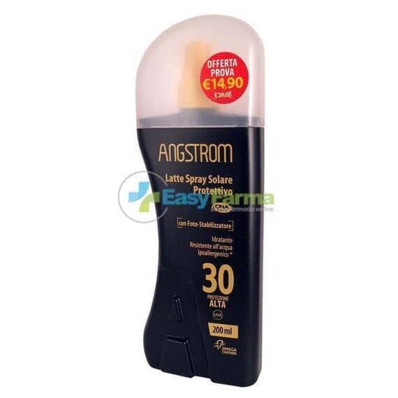 Angstrom Latte Spray Solare Protettivo Spf 30 200 Ml | Acquista Online su Farmaclick