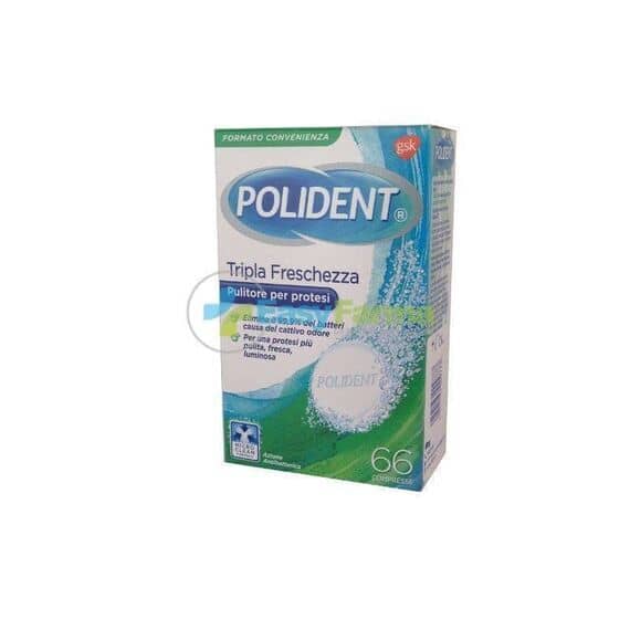 Polident Tripla Freschezza Pulitore per Protesi 66 Compresse | Acquista Online su Farmaclick