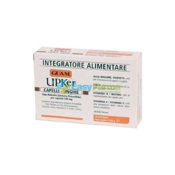 Guam Upker Integratore Alimentare Capelli Unghie 30 Capsule | Acquista Online su Farmaclick