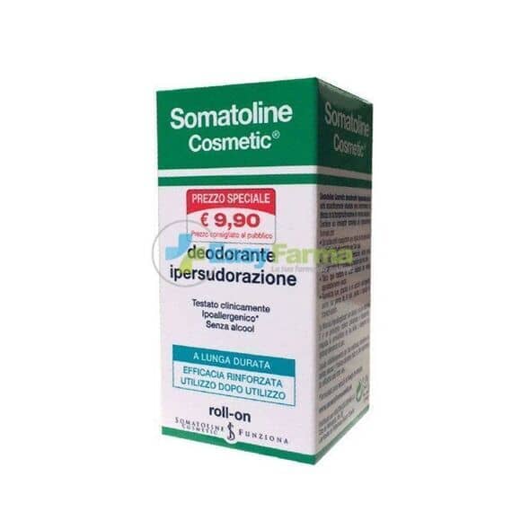 Somatoline Cosmetic Deodorante Ipersudorazione a Lunga Durata Roll On 30 Ml | Acquista Online su Farmaclick