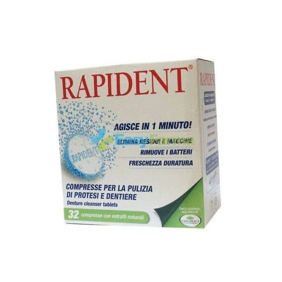 Rapident Compresse per la Pulizia di Protesi e Dentiere 32 Compresse | Acquista Online su Farmaclick