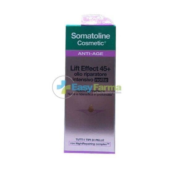 Somatolie Cosmetic Anti-age Lift Effect 45+ Olio Riparatore Intensivo Notte 30ml | Acquista Online su Farmaclick