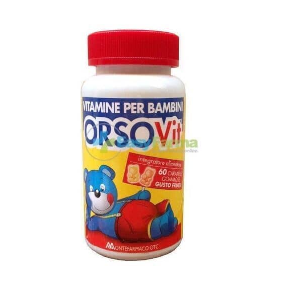 Orsovit Integratore di Vitamine per Bambini Gusto Frutta 60 Caramelle | Acquista Online su Farmaclick