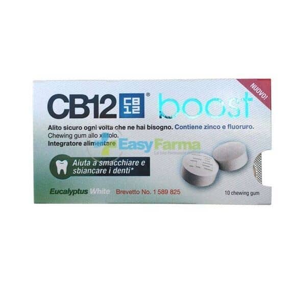 Cb12 Boost Eucal White 10 Chewing Gum | Acquista Online su Farmaclick
