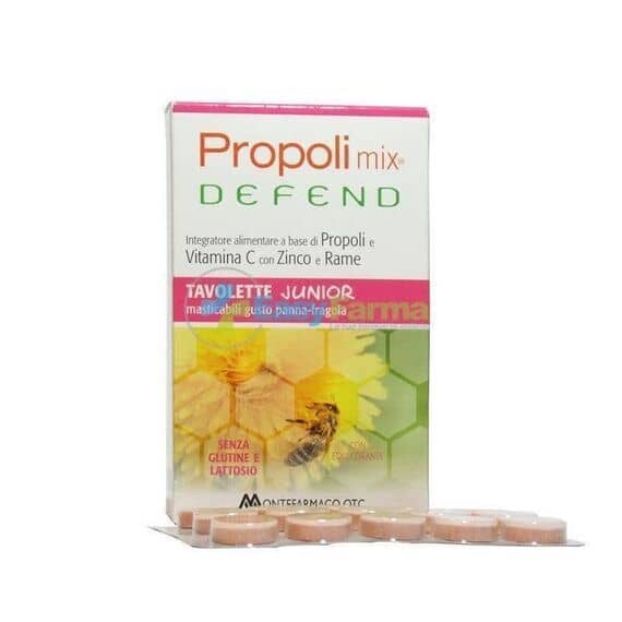 Propoli Mix Defend Junior 45 Tavolette Masticabili Panna Fragola | Acquista Online su Farmaclick