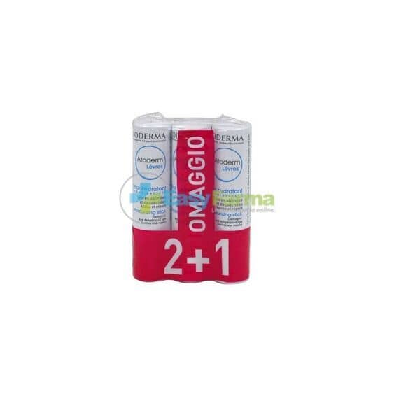 Bioderma Atoderm Levres Stick Labbra Idratante 2 + 1 in Omaggio | Acquista Online su Farmaclick