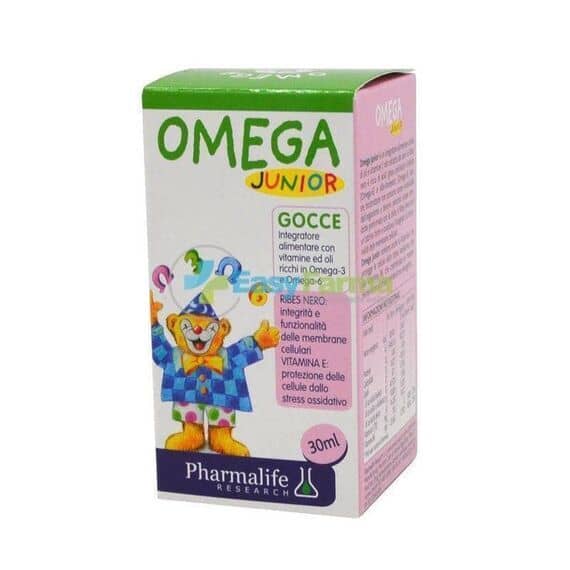 Pharmalife Omega Junior Gocce Integratore Alimentare per Bambini 30 Ml | Acquista Online su Farmaclick
