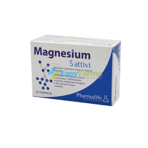 Pharmalife Magnesium 3 Attivi Integratore per Stanchezza e Affaticamento 60 Compresse | Acquista Online su Farmaclick