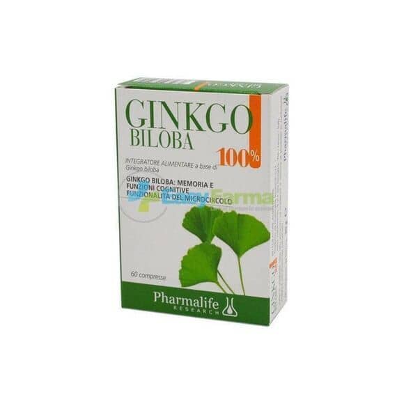 Pharmalife Ginkgo Biloba 100 % Integratore per Memoria e Concentrazione 60 Compresse | Acquista Online su Farmaclick