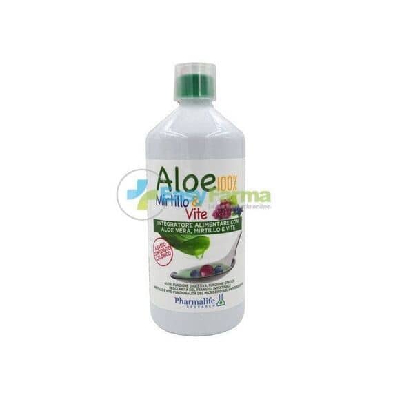 Pharmalife Aloe 100% Mirtillo e Vite 1000 Ml | Acquista Online su Farmaclick
