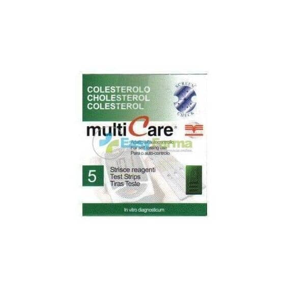 Multicare Strisce Reagenti Colesterolo 5 Pz | Acquista Online su Farmaclick