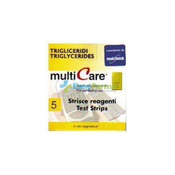Multicare Strisce Reagenti Test Strips Trigliceridi 5 Pezzi | Acquista Online su Farmaclick