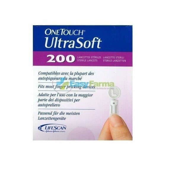 Onetouch Ultra Soft Lancette Pungidito 200 Pezzi | Acquista Online su Farmaclick
