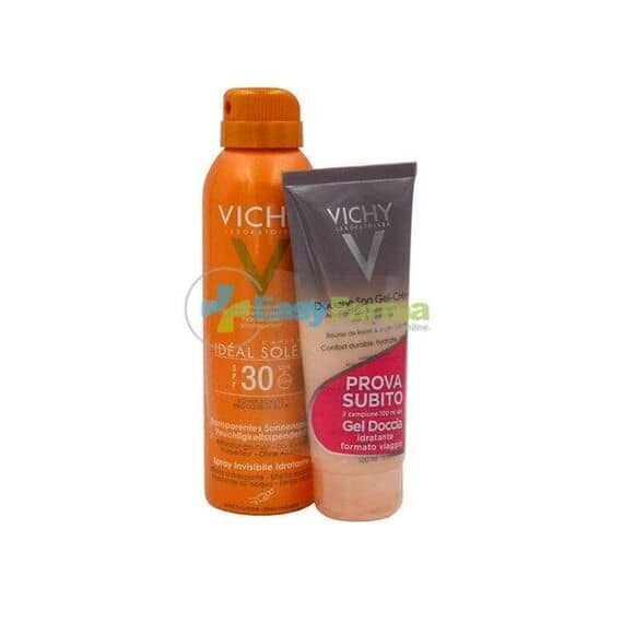 Vichy Ideal Soleil Spf 30 Spray Invisibile Idratante 200 Ml + Gel Doccia 100 Ml in Omaggio | Acquista Online su Farmaclick