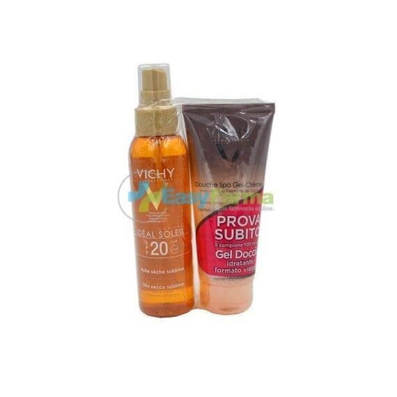 Vichy Ideal Soleil Olio Secco Protezione Spf 20 125 Ml + Gel Crema Doccia Spa 100ml in Omaggio | Acquista Online su Farmaclick